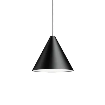 Candeeiro suspenso String Light Cone - Preto, cabo de 22 m - Flos