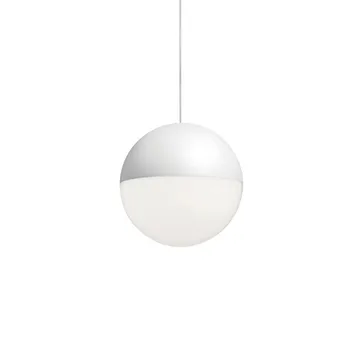 Candeeiro suspenso String Light Sphere - Branco, cabo de 12 m - Flos