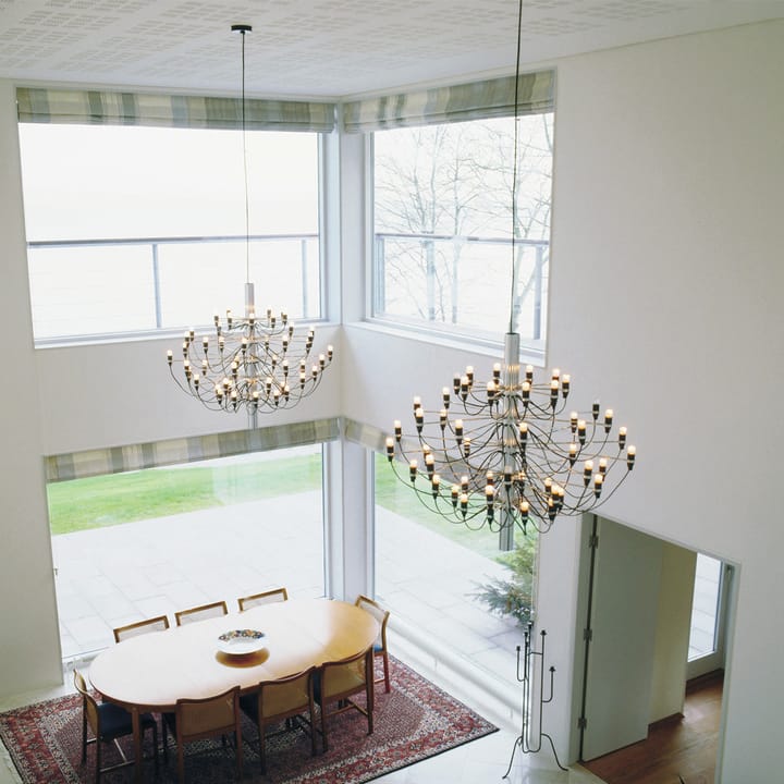 Candelabro 2097 Sarfatti, Cromo 50 lâmpadas Flos