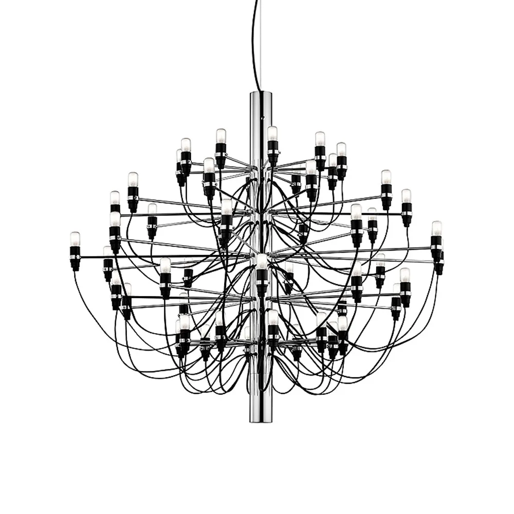 Candelabro 2097 Sarfatti, Cromo 50 lâmpadas Flos