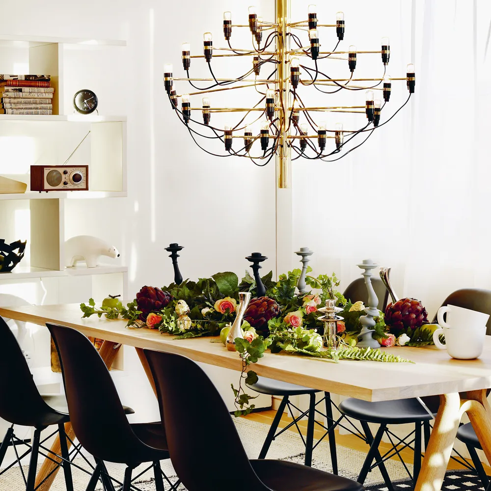 Candelabro 2097 Sarfatti, Latão 30 lâmpadas Flos