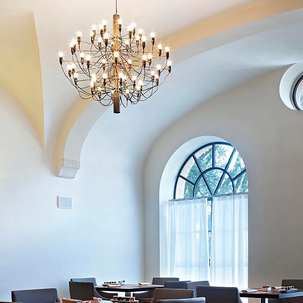 Candelabro 2097 Sarfatti, Latão 50 lâmpadas Flos