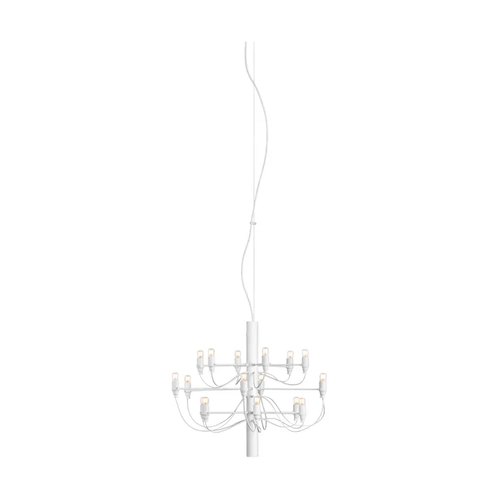 Candelabro 2097 Sarfatti LED - Branco fosco 18 lâmpadas - Flos