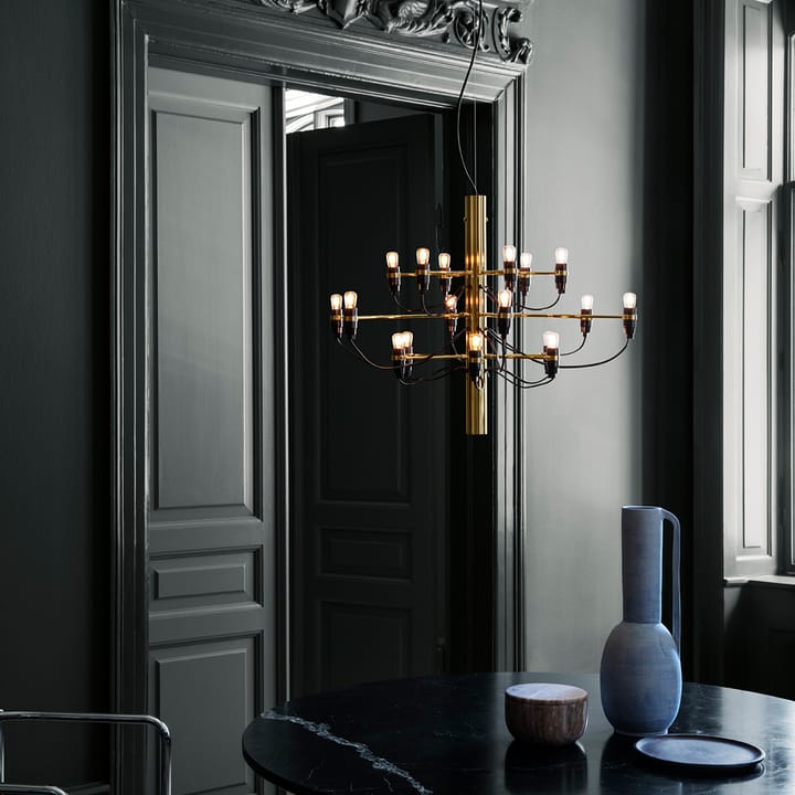 Candelabro 2097 Sarfatti LED, Cobre 18 lâmpadas Flos
