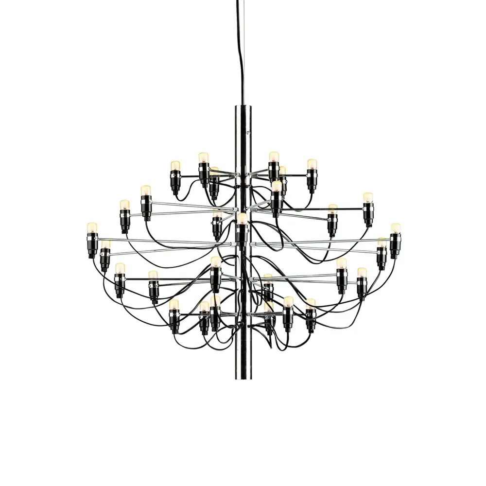 Candelabro 2097 Sarfatti LED, Cromado 30 lâmpadas Flos