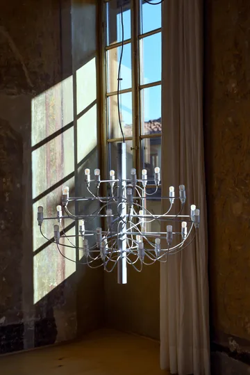 Candelabro 2097 Sarfatti LED - Mattbranco 30 lâmpadas - Flos