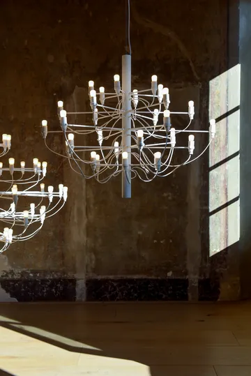Candelabro 2097 Sarfatti LED - Mattbranco 30 lâmpadas - Flos