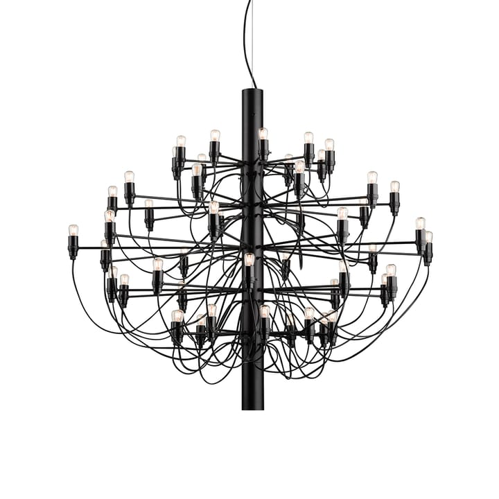 Candelabro 2097 Sarfatti LED - Matte preto 50 lâmpadas - Flos