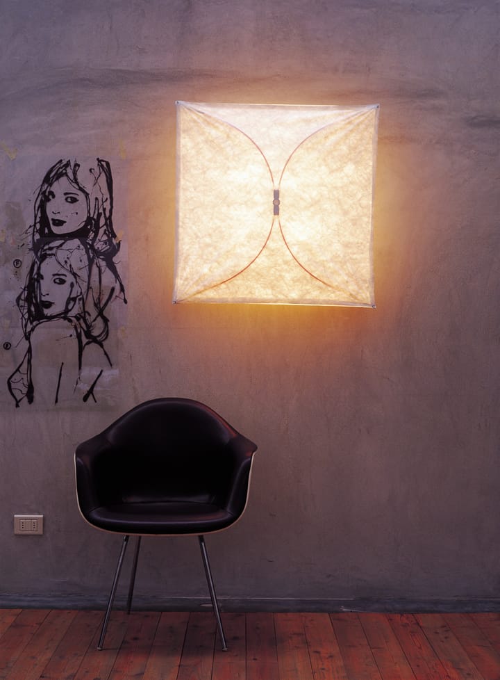 Lâmpada de parede Ariette 2, Branco-textil/estrutura em aço Flos