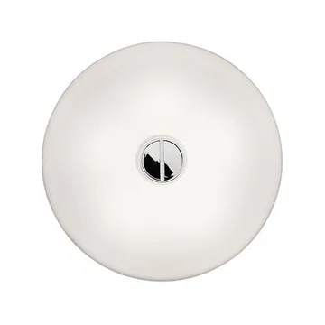 Lâmpada de parede Button HL - Vidro opala branco - Flos