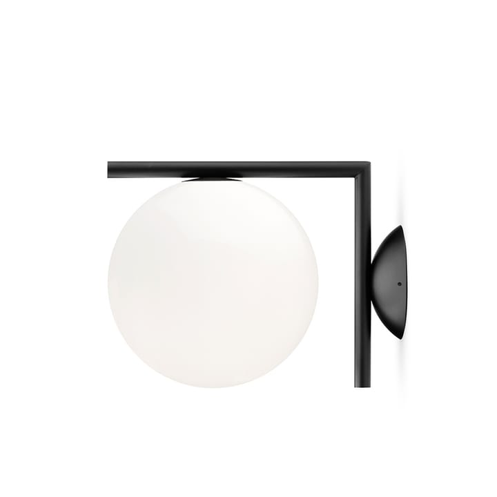Lâmpada de parede IC lights C/W1 - Preto-opala - Flos