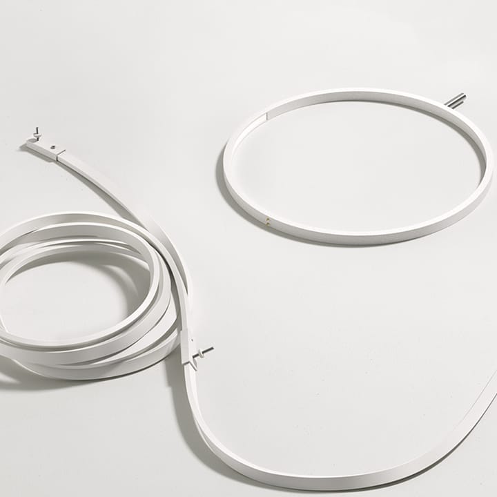 Lâmpada de parede Wirering, Cinza-branco Flos