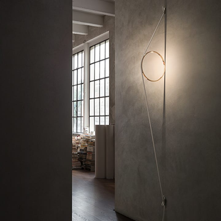 Lâmpada de parede Wirering, Cinza-branco Flos