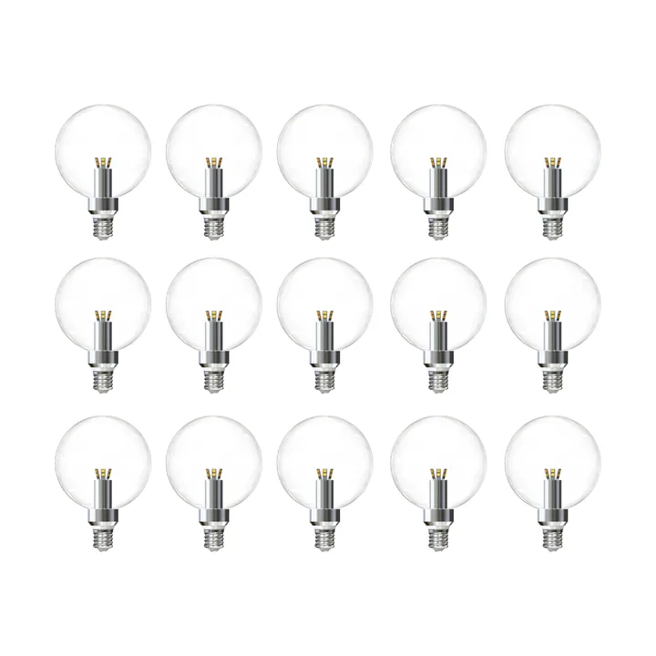 LED globo retrofit fonte de luz regulável E27 embalagem de 15
 - 2500 K 170 lm 3 W - Flos
