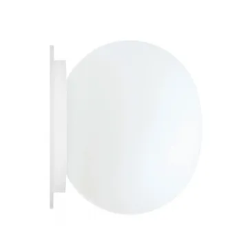 Mini Glo-Ball CW lâmpada de parede e teto montagem em espelho - Branco  - Flos