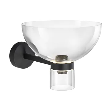 Nocturne Bowl candeeiro de parede - preto - Flos