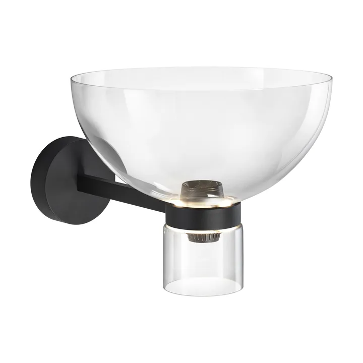 Nocturne Bowl candeeiro de parede - preto - Flos