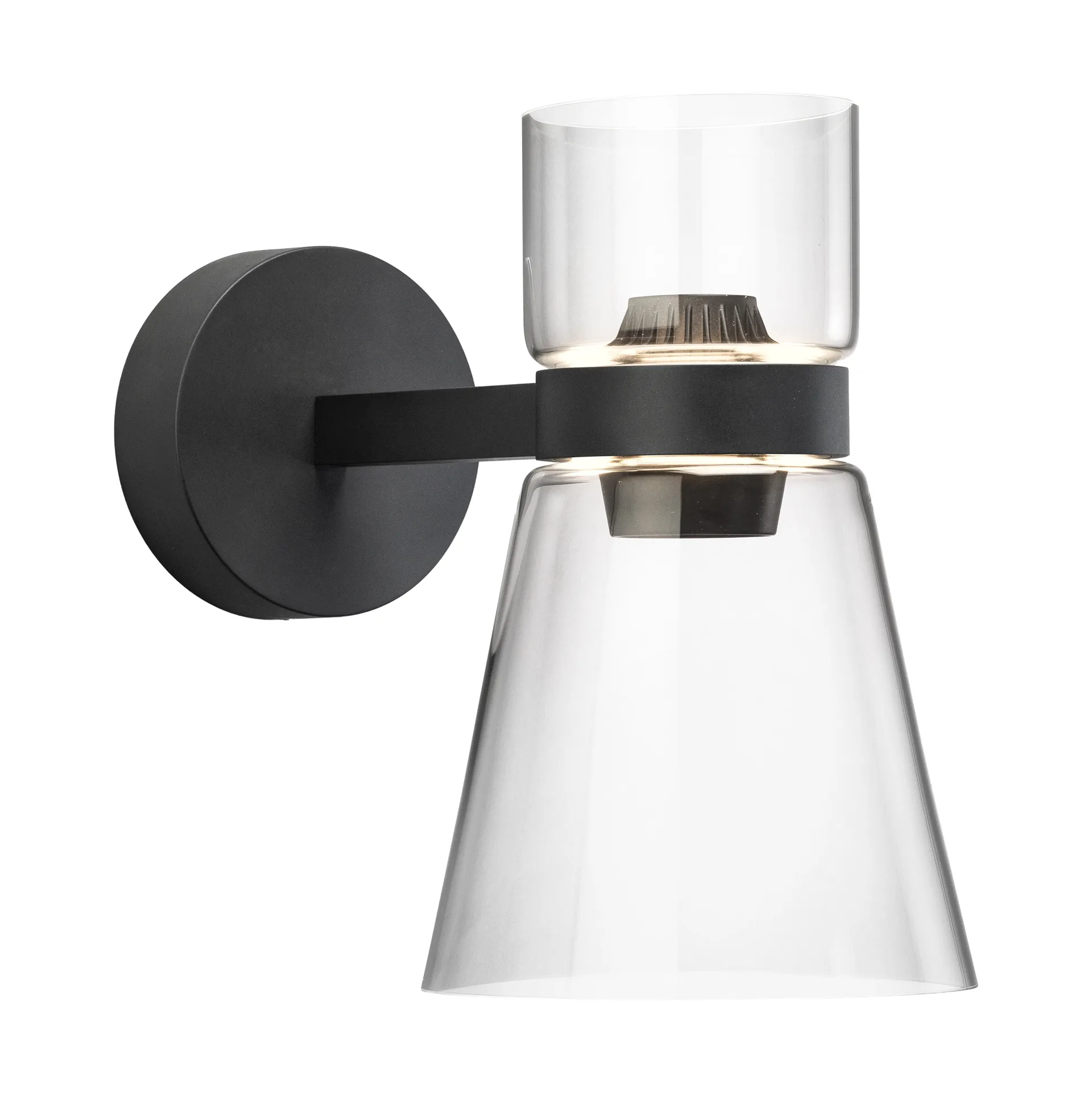 Nocturne Cone candeeiro de parede - preto,  Flos