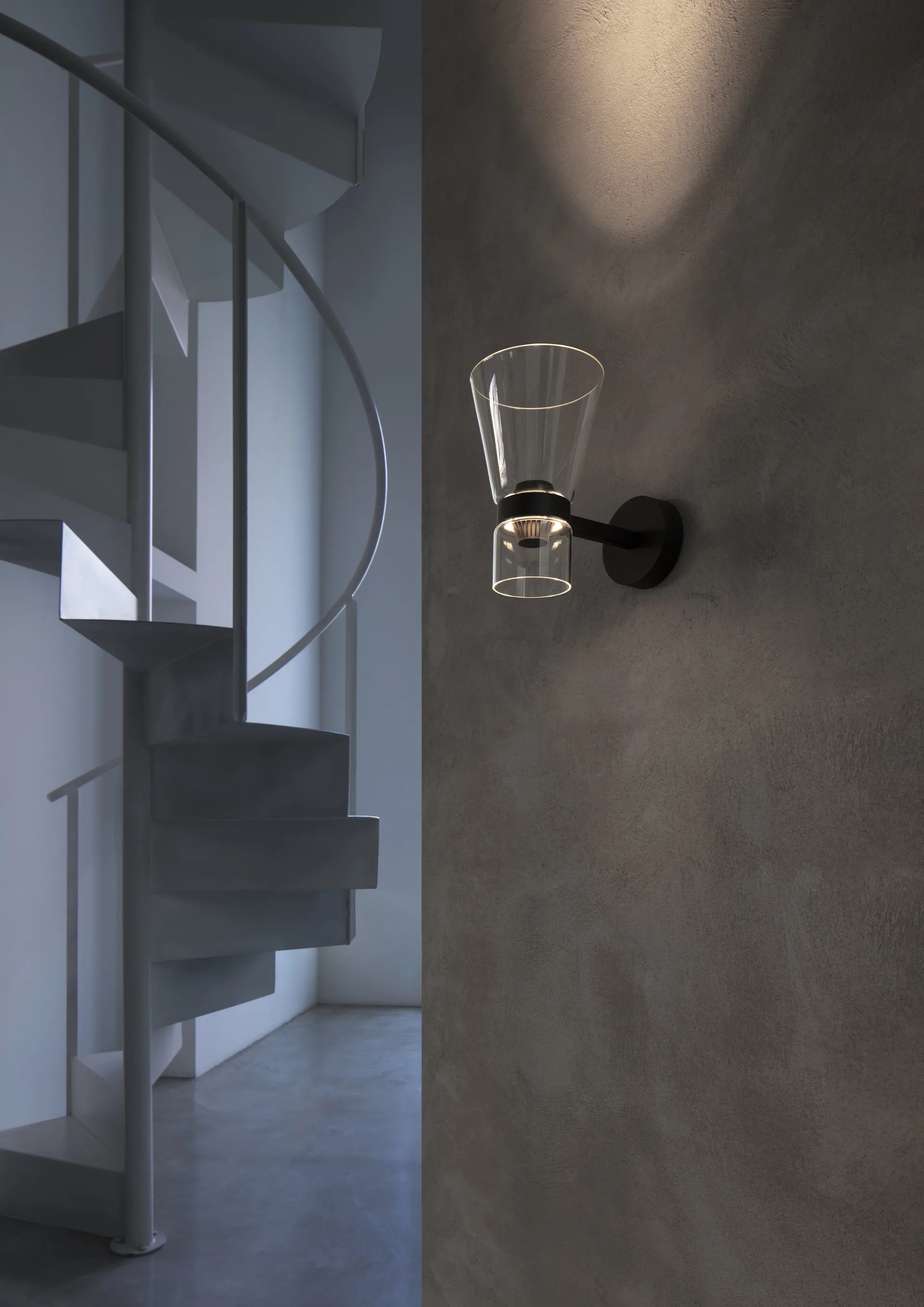 Nocturne Cone candeeiro de parede - preto,  Flos