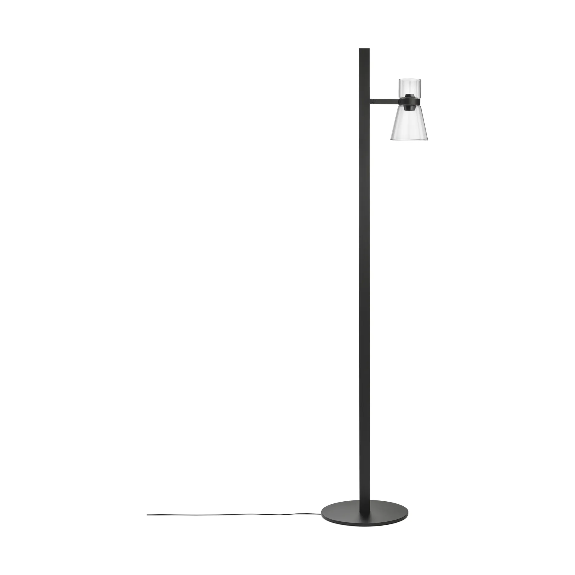 Nocturne FI cone candeeiro de pé - preto,  Flos