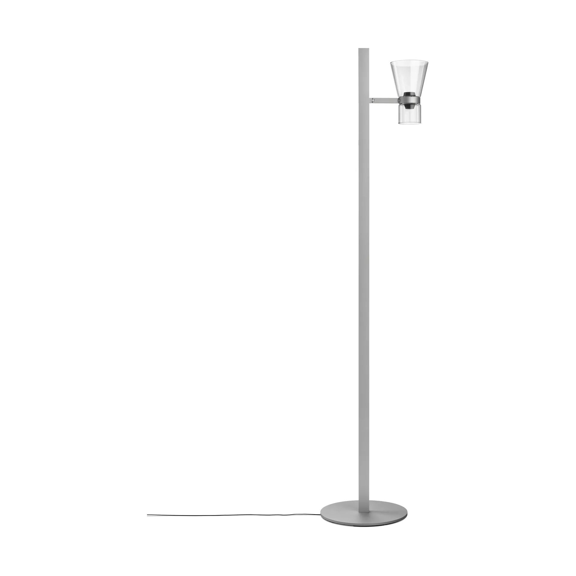 Nocturne FI cone candeeiro de pé - Silver,  Flos