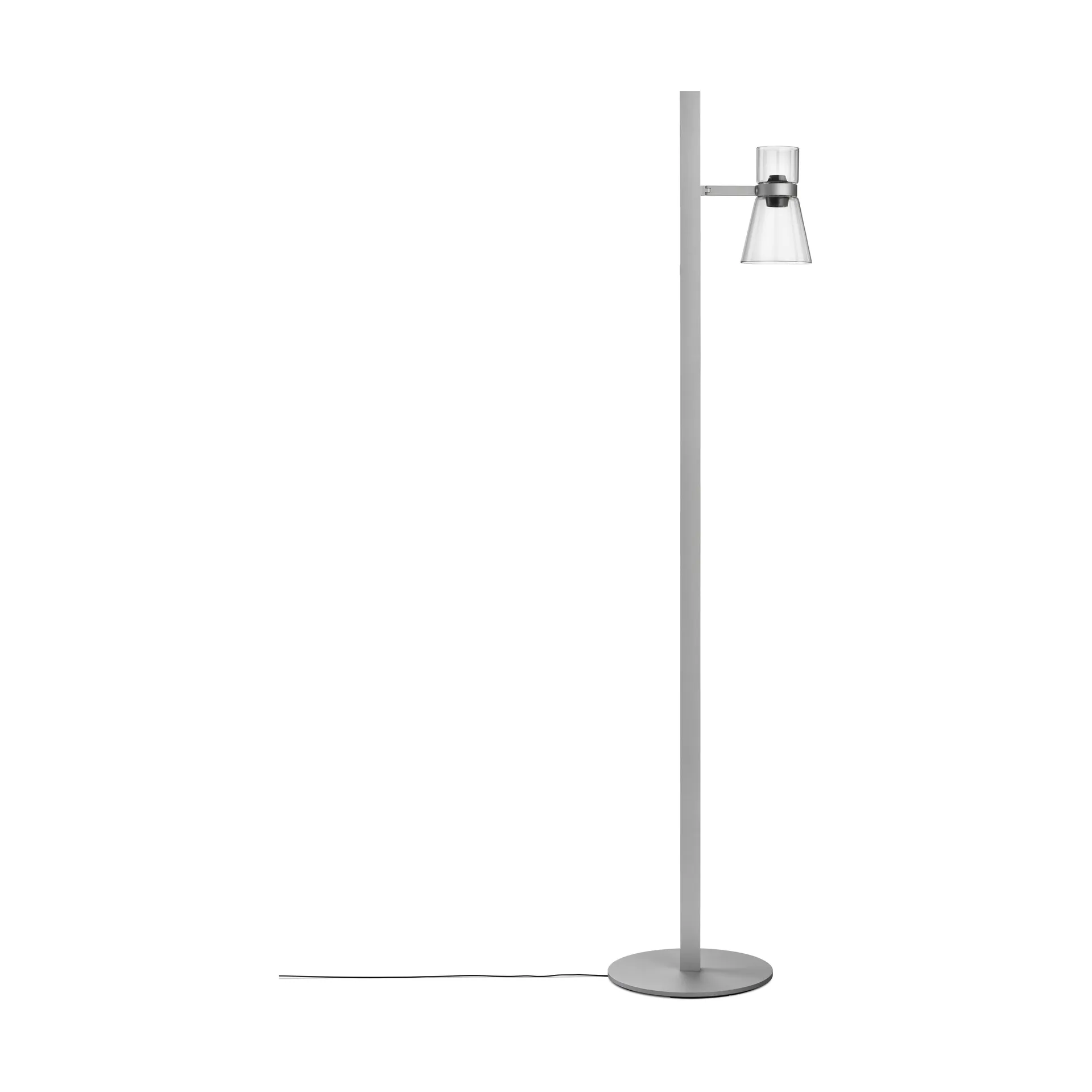 Nocturne FI cone candeeiro de pé - Silver,  Flos
