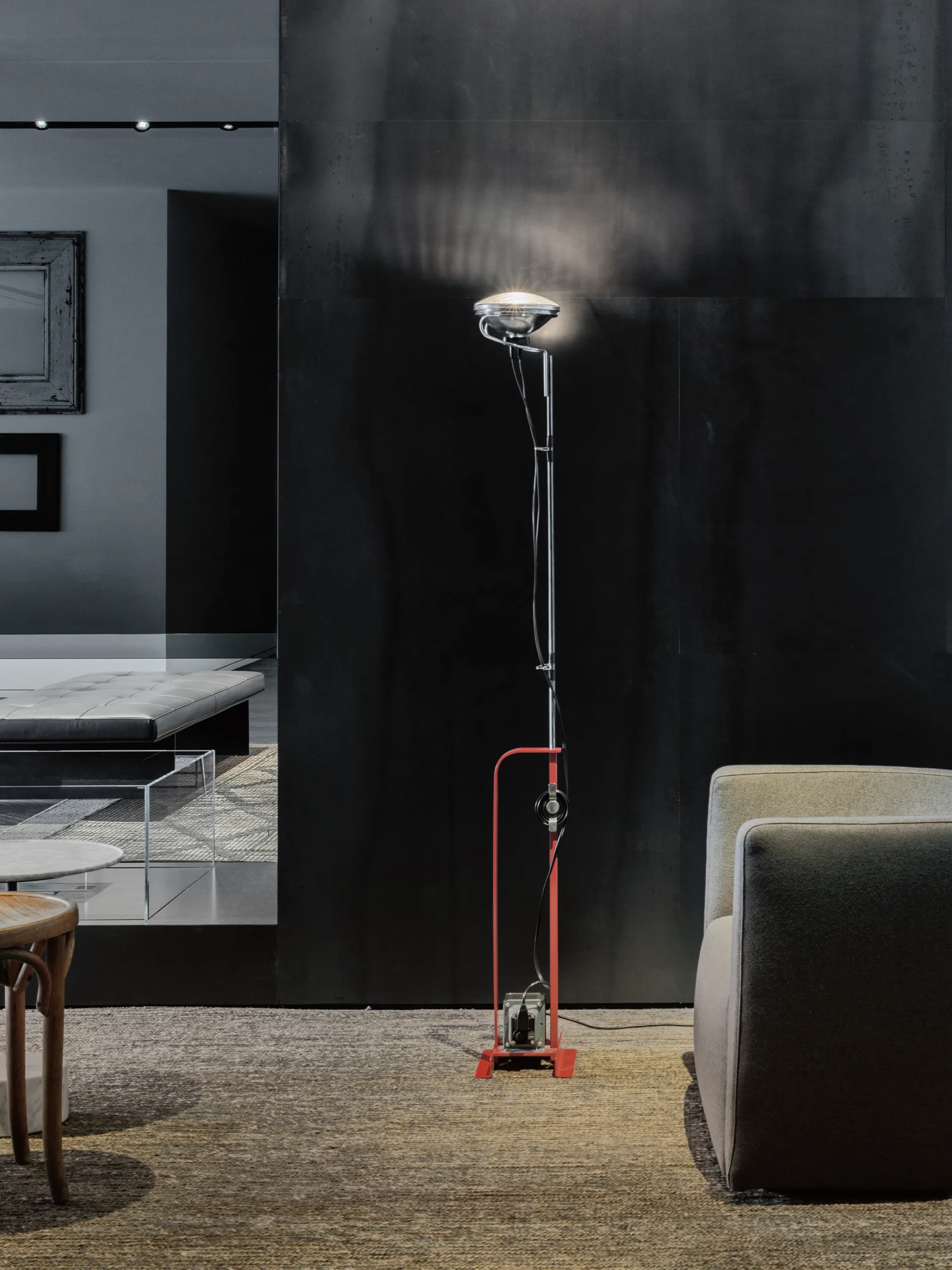 Toio Led candeeiro de pé - vermelho (EU),  Flos
