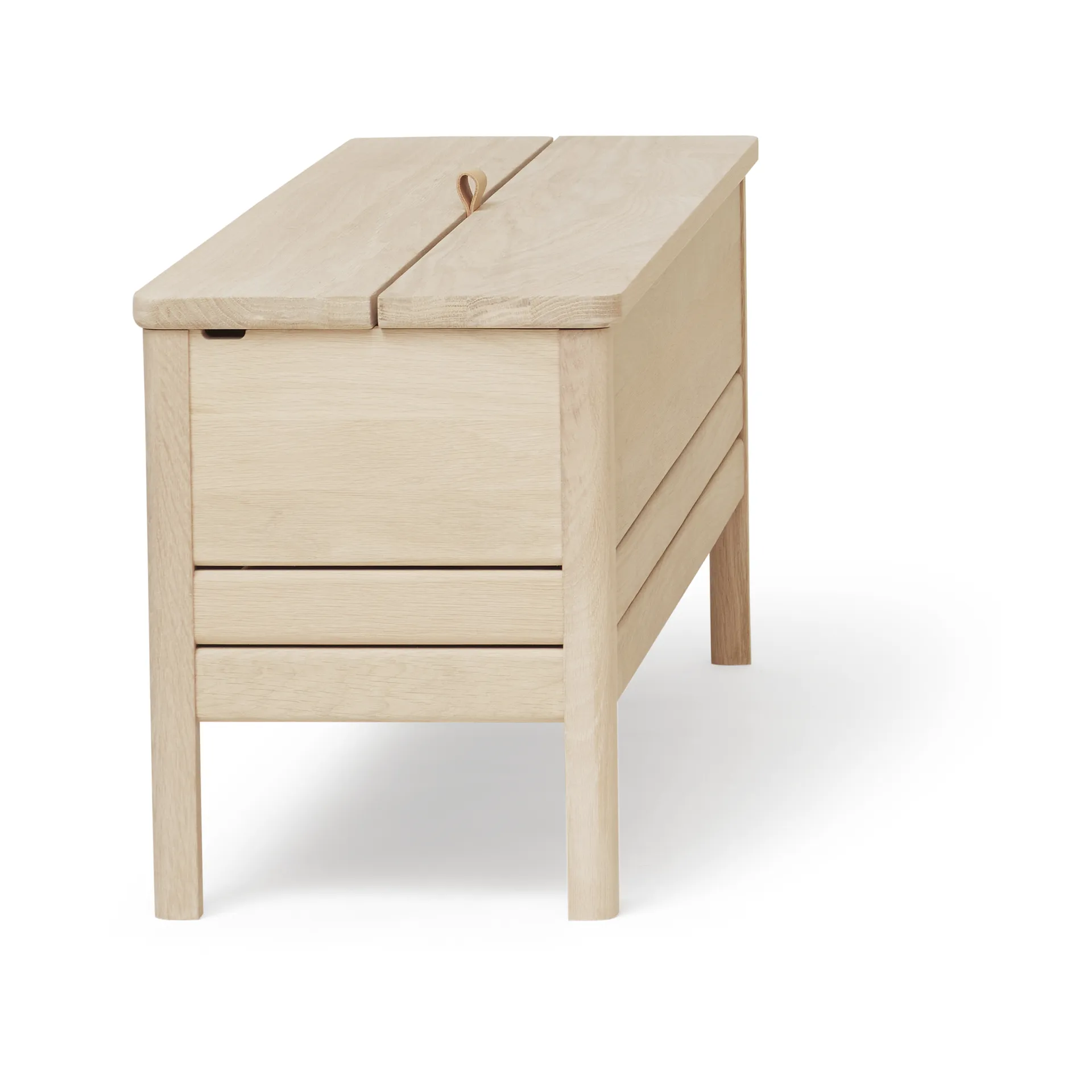 A Line banco de arrumação 111 cm, Carvalho branco Form & Refine