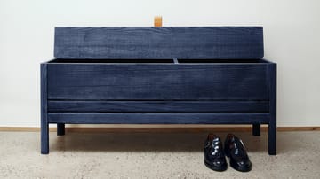 A Line banco de arrumação 111 cm - Indigo Blue Edição Especial - Form & Refine