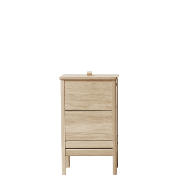 A Line cesta da roupa - Carvalho branco - Form & Refine