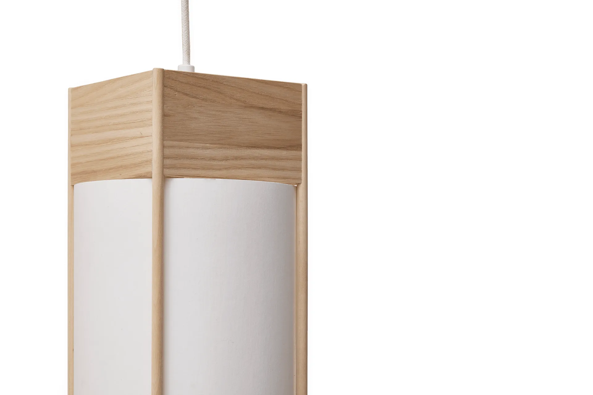 Andon candeeiro suspenso, Freixo, longo Form & Refine