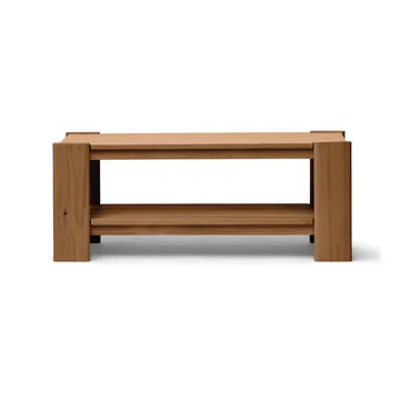 Beam banco - Pinho castanho escuro, 112x45x33 cm - Form & Refine
