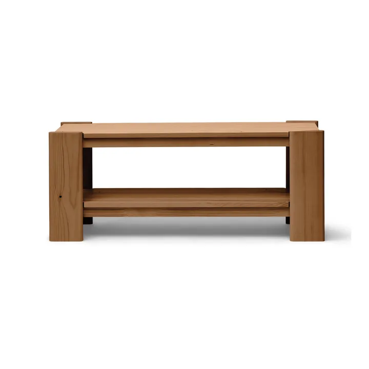 Beam banco - Pinho castanho escuro, 112x45x33 cm - Form & Refine