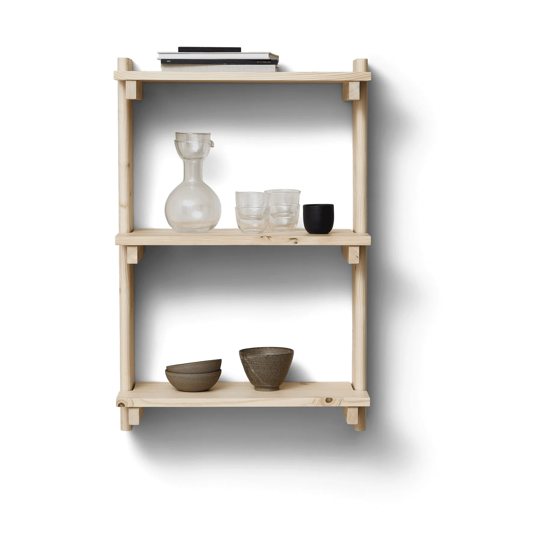 Beam prateleira de parede com 3 prateleiras, Pinhal Form & Refine