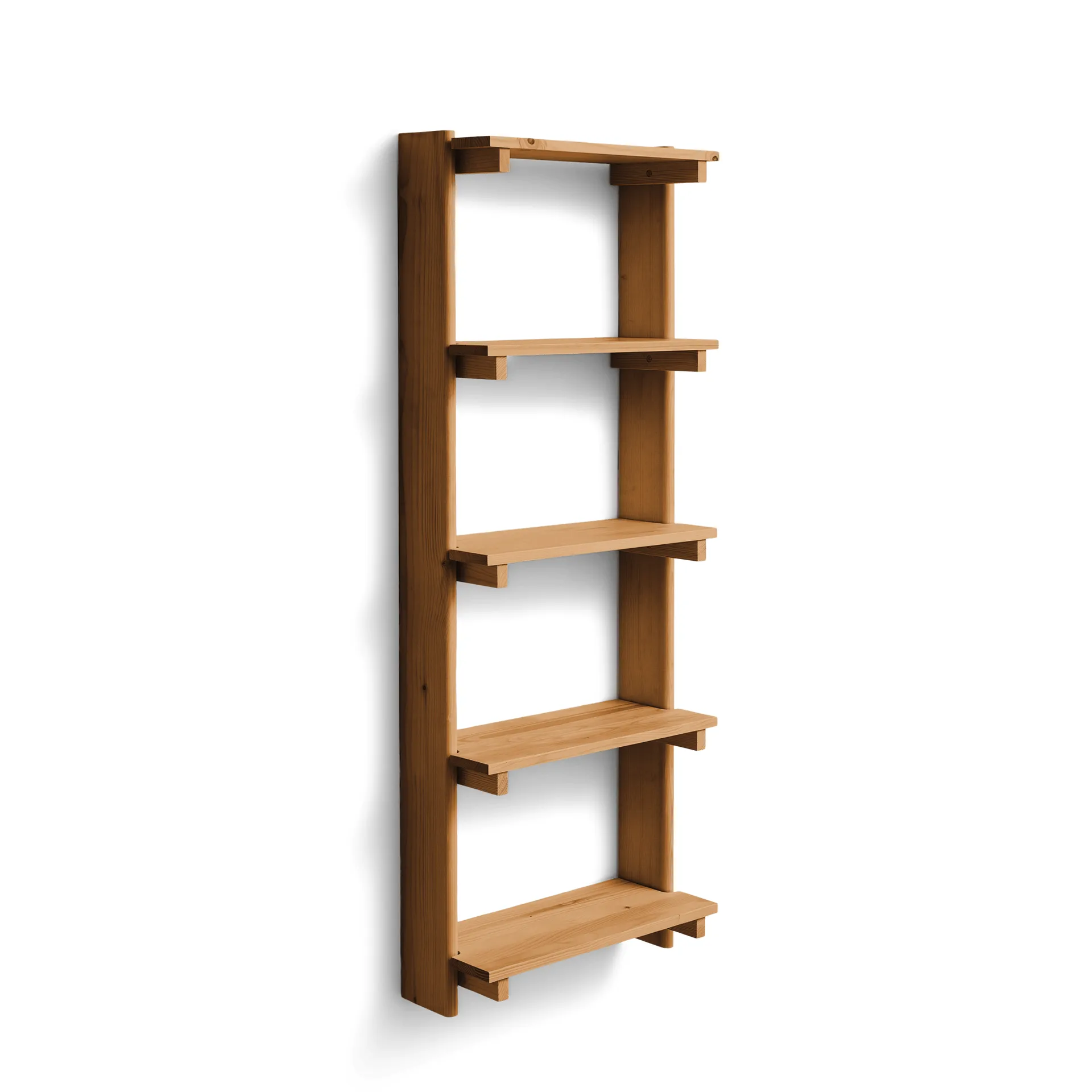 Beam Shelf prateleira de parede, Pinho castanho escuro, 60x167x25 cm Form & Refine