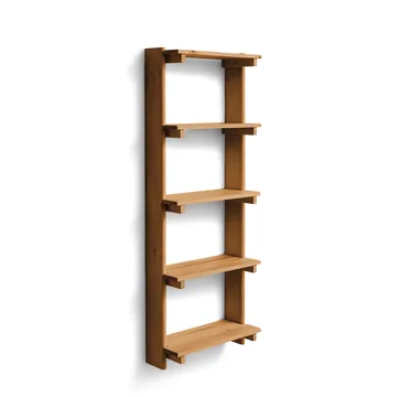 Beam Shelf prateleira de parede - Pinho castanho escuro, 60x167x25 cm - Form & Refine