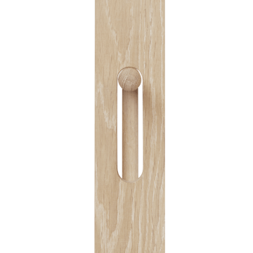 Foyer cabide de parede 173,3 cm - Carvalho branco - Form & Refine