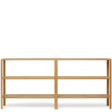 Leaf estante com 3 prateleiras 92x200 cm - Carvalho - Form & Refine