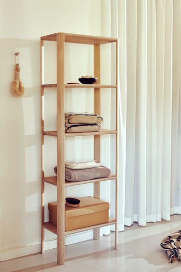 Leaf estante com 5 prateleiras 55x162 cm - Carvalho branco - Form & Refine