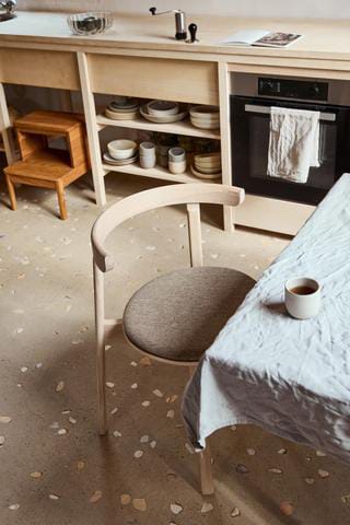 Lunar cadeira, Carvalho branco-Hallingdal 65-0227 Form & Refine