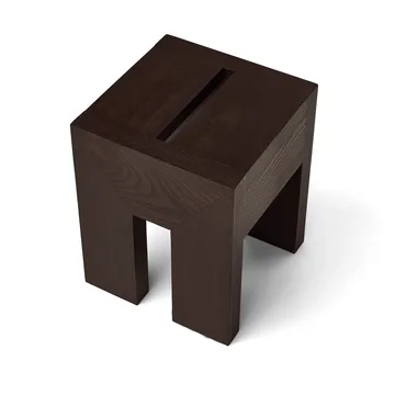Monolith mesa lateral - Freixo escuro, 29x29x36 cm - Form & Refine