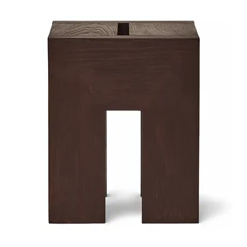 Monolith mesa lateral - Freixo escuro, 29x29x36 cm - Form & Refine