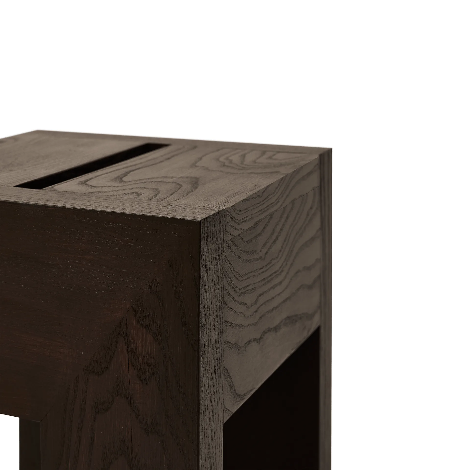 Monolith mesa lateral, Freixo escuro, 29x29x36 cm Form & Refine