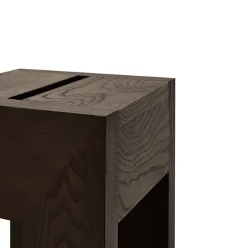 Monolith mesa lateral - Freixo escuro, 29x29x36 cm - Form & Refine