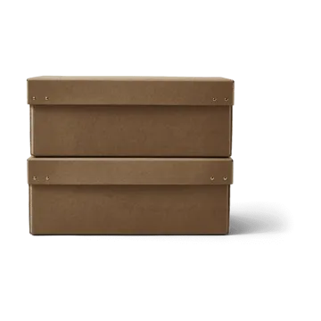 Ordinary caixa de arrumação 2 unidades - Castanho - Form & Refine
