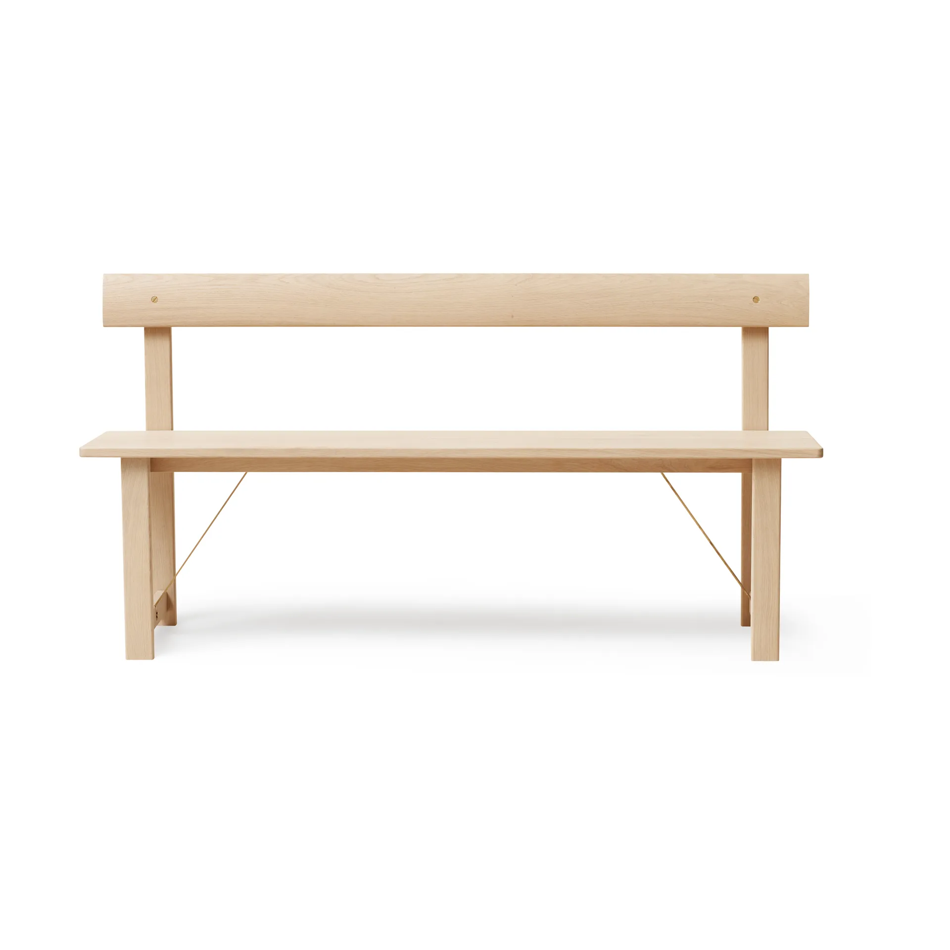 Position banco 155 cm, Carvalho-latão Form & Refine