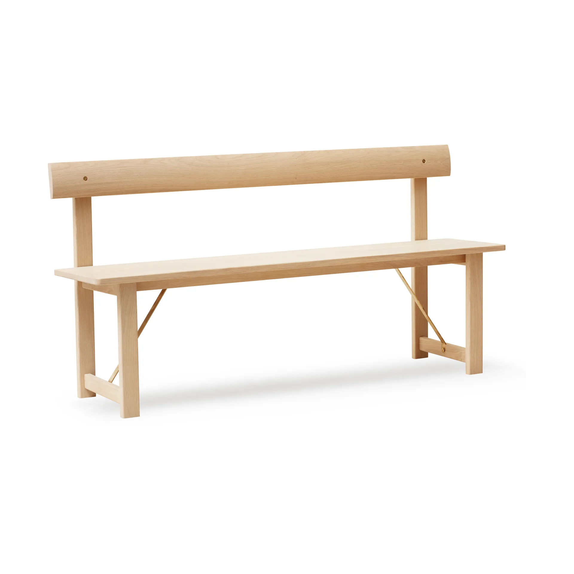 Position banco 155 cm, Carvalho-latão Form & Refine