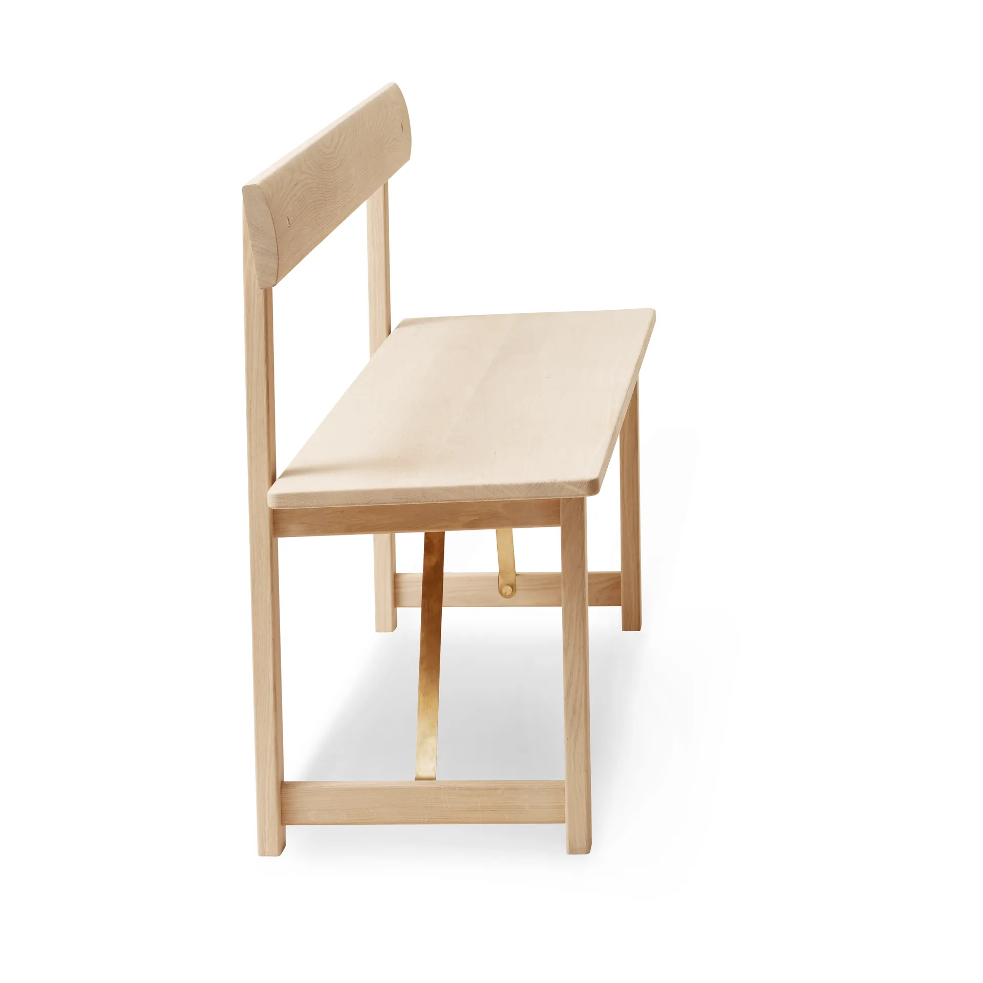 Position banco 155 cm, Carvalho-latão Form & Refine