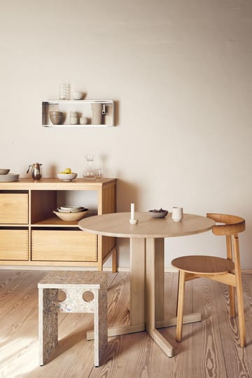 Trefoil mesa de jantar Ø75 cm - Carvalho branco - Form & Refine
