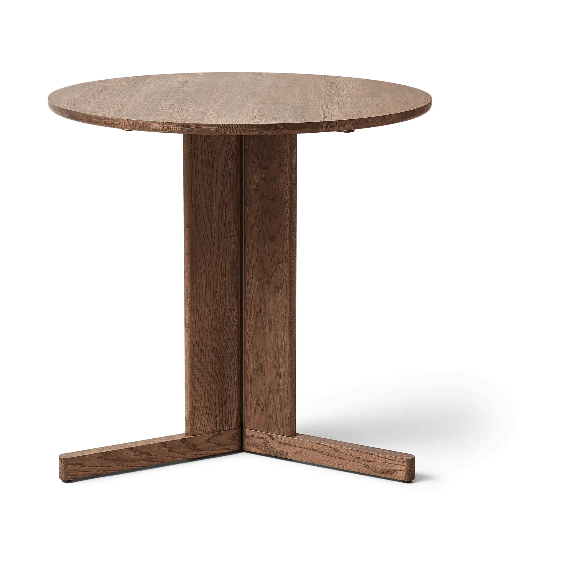 Trefoil mesa de jantar Ø75 cm, Carvalho fumado Form & Refine